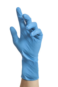 NITRILE DISPOSABLE GLOVE 12" 8MIL SOLD BY THE CASE 20 BOXES OF 50 GLOVES PER BOX P# 3000L-8M