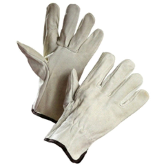 Cowhide Driver's Glove with Elastic Wrist