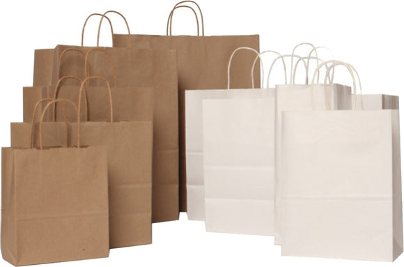 rolled handle paper bags